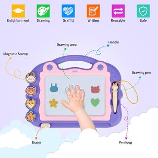 ✨ - Eucomir Pizarra Magnética Infantil,Pizarra de