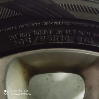 Neumático 205/55R16 91Q
4 neumáticos con su llanta