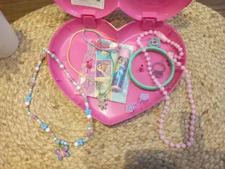 Portagioie per bambini a forma di cuore rosa