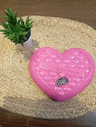 Portagioie per bambini a forma di cuore rosa