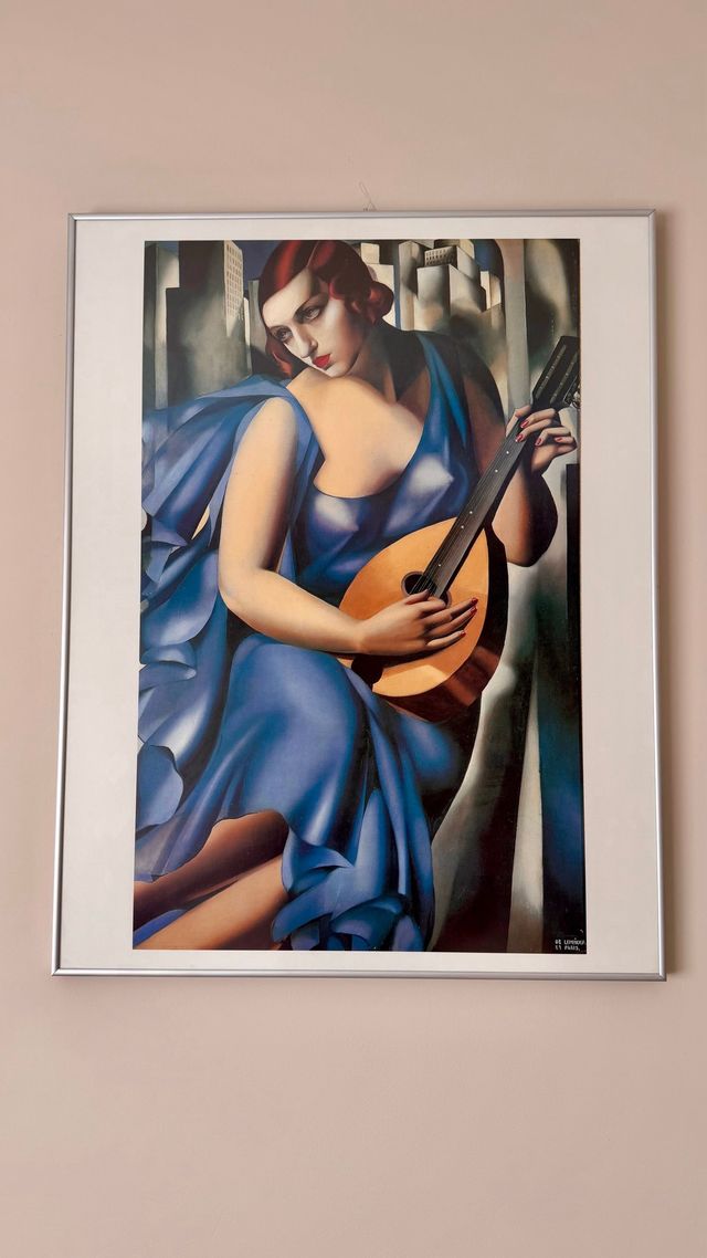Cuadro Lámina Tamara de Lempicka La Dama Azul