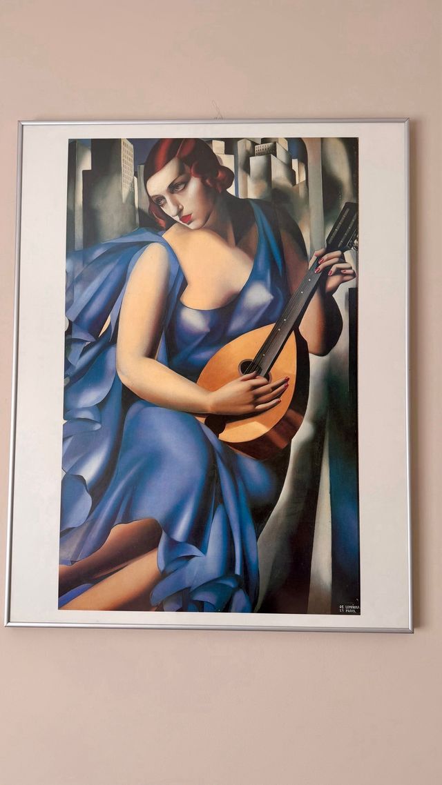 Cuadro Lámina Tamara de Lempicka La Dama Azul