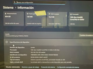 Portátil Asus Vivobook i5 16GB RAM 1TB SSD