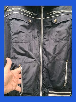 Chaqueta bomber negra