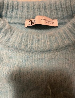 Jersey azul de punto