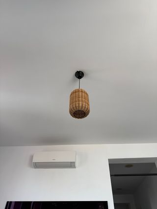 Lámpara colgante Zara Home mimbre