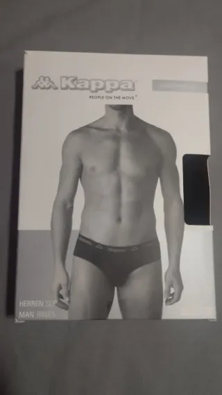 Calzoncillos Kappa Slip Algodón Talla XL Negro