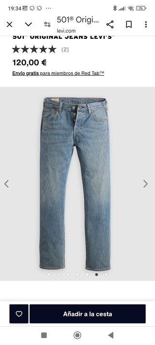 Pantalones Levi's vaqueros Levis pantalón