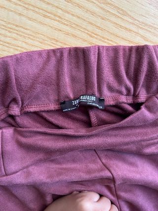 Pantalón Zara ante morado