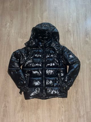 Chaqueta Moncler Negra Brillante