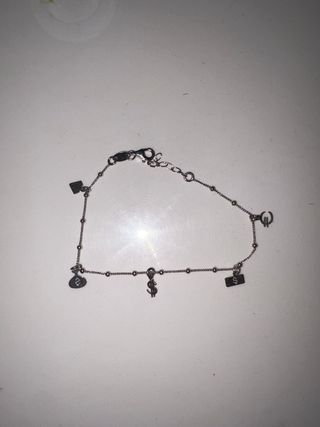 Pulsera Plata Dijes Dinero 