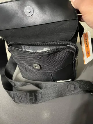 Borsello uomo Charro nero nuovo 