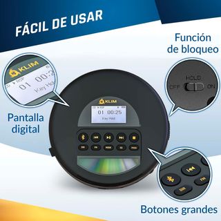 KLIM Nomad Reproductor CD Portátil