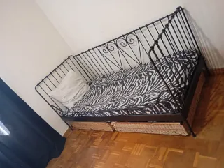 Cama Diván Ikea Negra