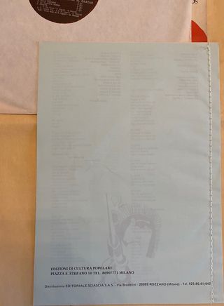 LP La Cantata Rossa Per Tall El Zaatar