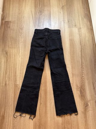 Vaqueros campana Mango negros