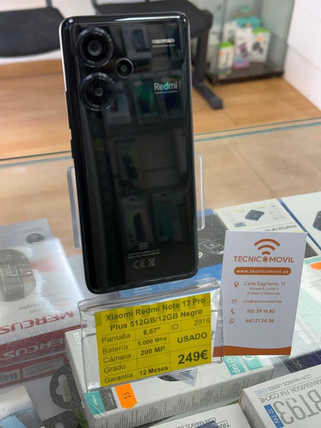 Xiaomi Redmi Note 13 Pro+ 12/512GB Nero