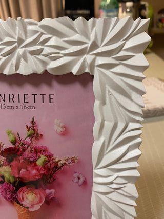 Cornice Henriette Origami Bianca 13x18 cm NUOVA