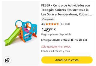 Parque infantil FEBER con tobogán