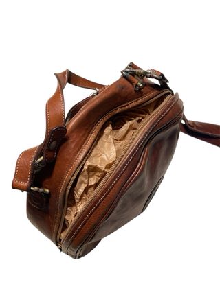 Borsa Pollini rotonda marrone