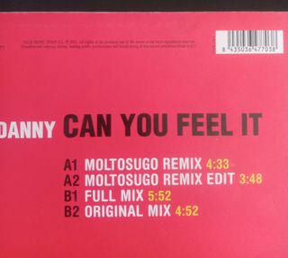 Vinilo Double Dee Feat. Danny* – Can You Feel It