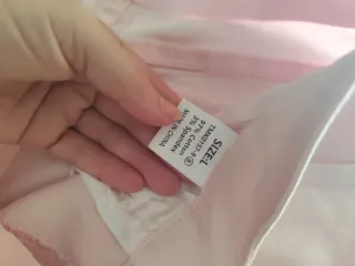 Pantalónes vaqueros  marrón y rosa