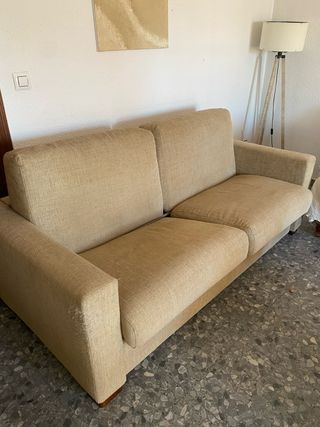 Sofá cama 3 plazas beige