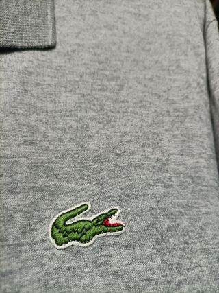 Camisa Lacoste Manga Larga Gris Talla M