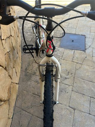 Bicicleta Infantil Blanca y Rosa