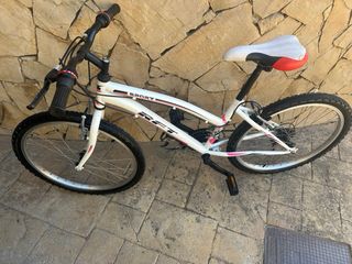 Bicicleta Infantil Blanca y Rosa