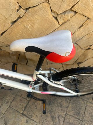 Bicicleta Infantil Blanca y Rosa