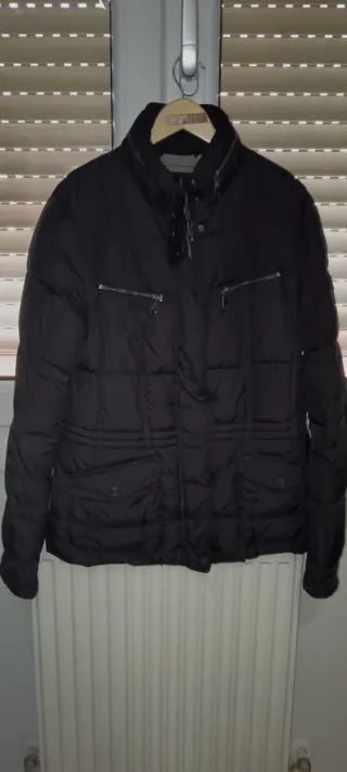 Chaqueta Geox Negra Plumas