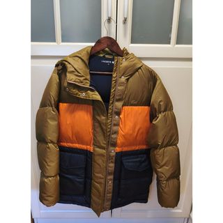 Plumífero Lacoste Marrón, Naranja y azul marino 