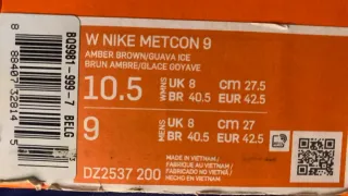 Nike Metcon 9 Scarpe Arancioni/Rosa