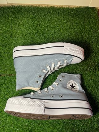 Converse Ctas Lift Hi Plataforma Azul