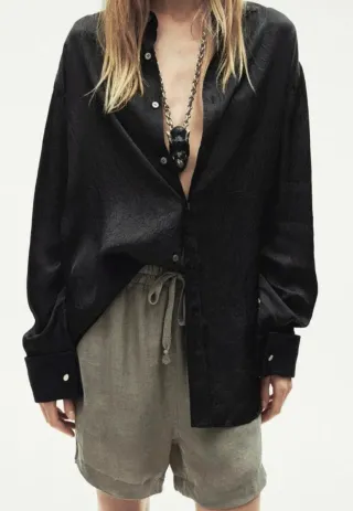 Blusa Zara Negra limited edition 
