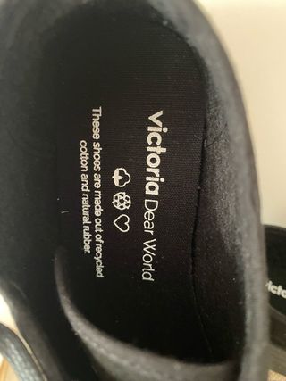 Zapatillas Victoria Negras Talla 36 Nuevas