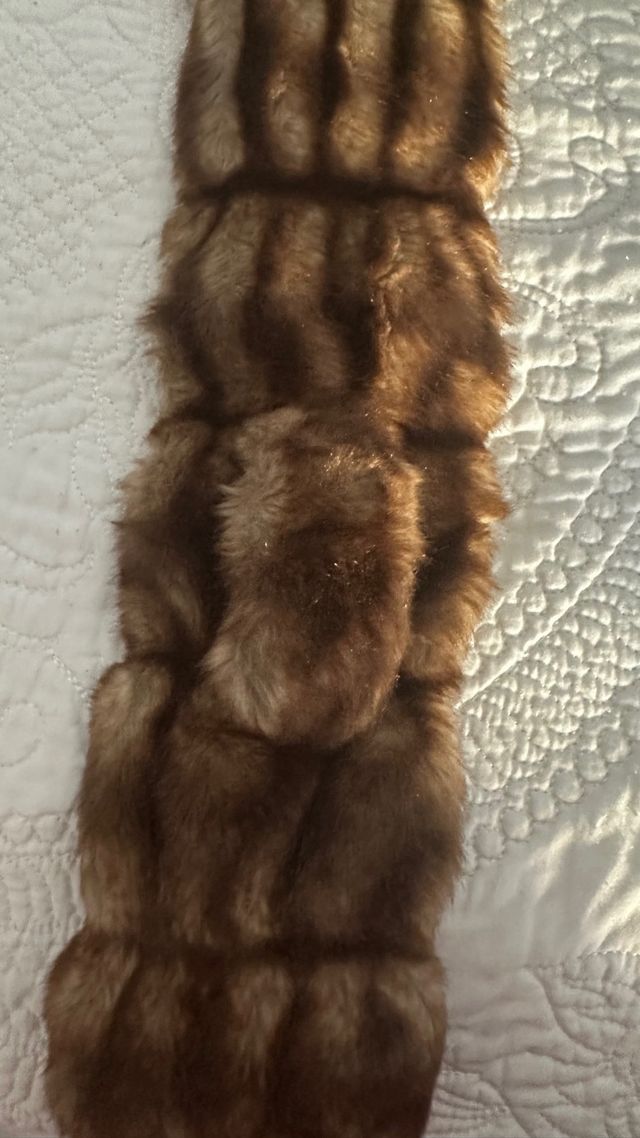 Bufanda Pelo Sintético Bicolor