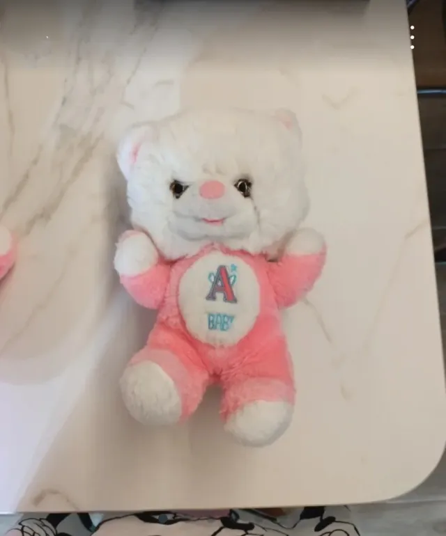 Oso de peluche Angeloso pequeño rosa