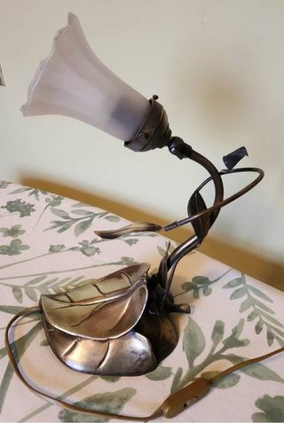 Lampada vintage metallo e vetro