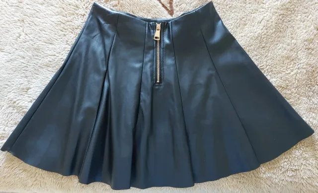 Gonna nera in pelle