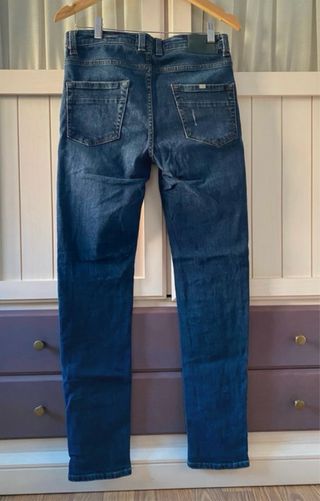 Pantalón vaquero recto azul