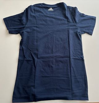T-shirt Adidas blu con logo