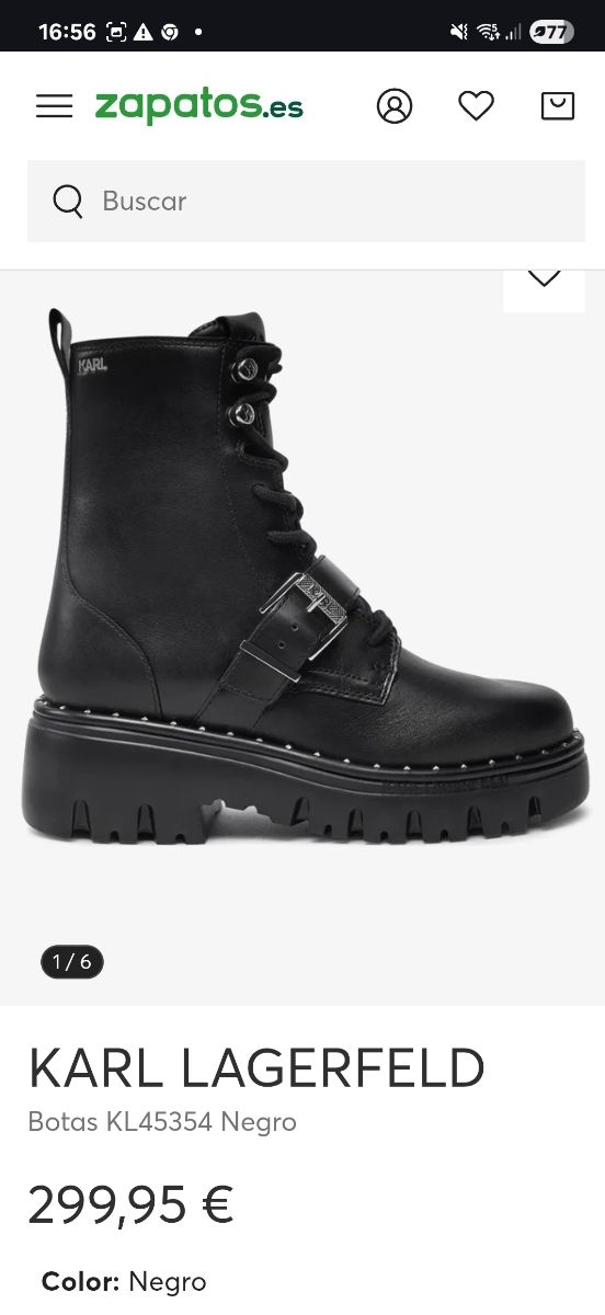 Botas karl Lagerfeld.