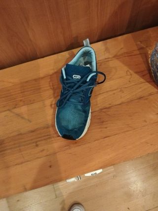 Zapatillas deportivas Decathlon azul/verde