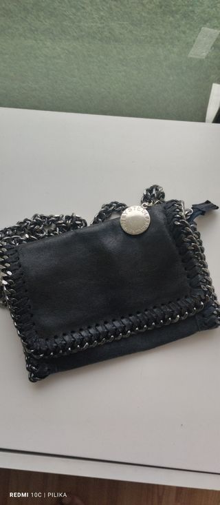 Borsa Stella McCartney nera e argento