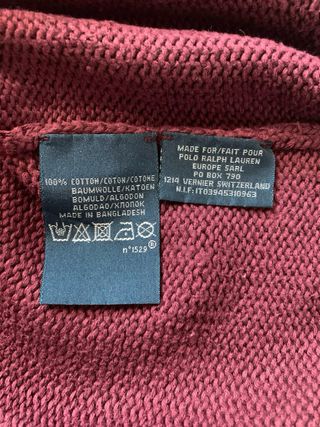 Jersey Ralph Lauren Granate 