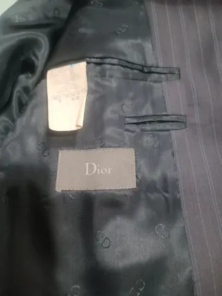 Traje Dior Raya Diplomática Gris