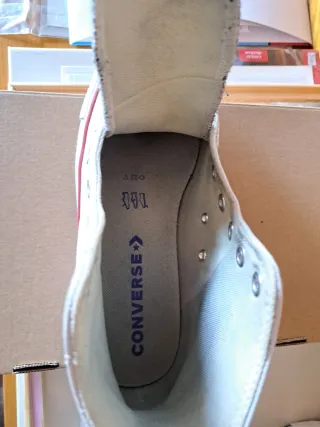 Zapatillas Converse Blancas Piel Mujer Talla 39