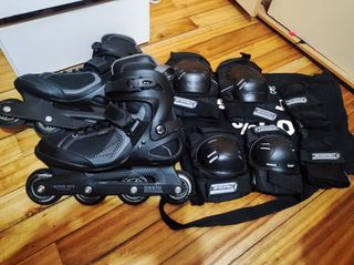 Patines en línea Oxelo y protecciones